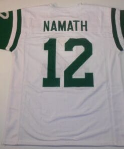 UNSIGNED CUSTOM Sewn Stitched Joe Namath White Jersey