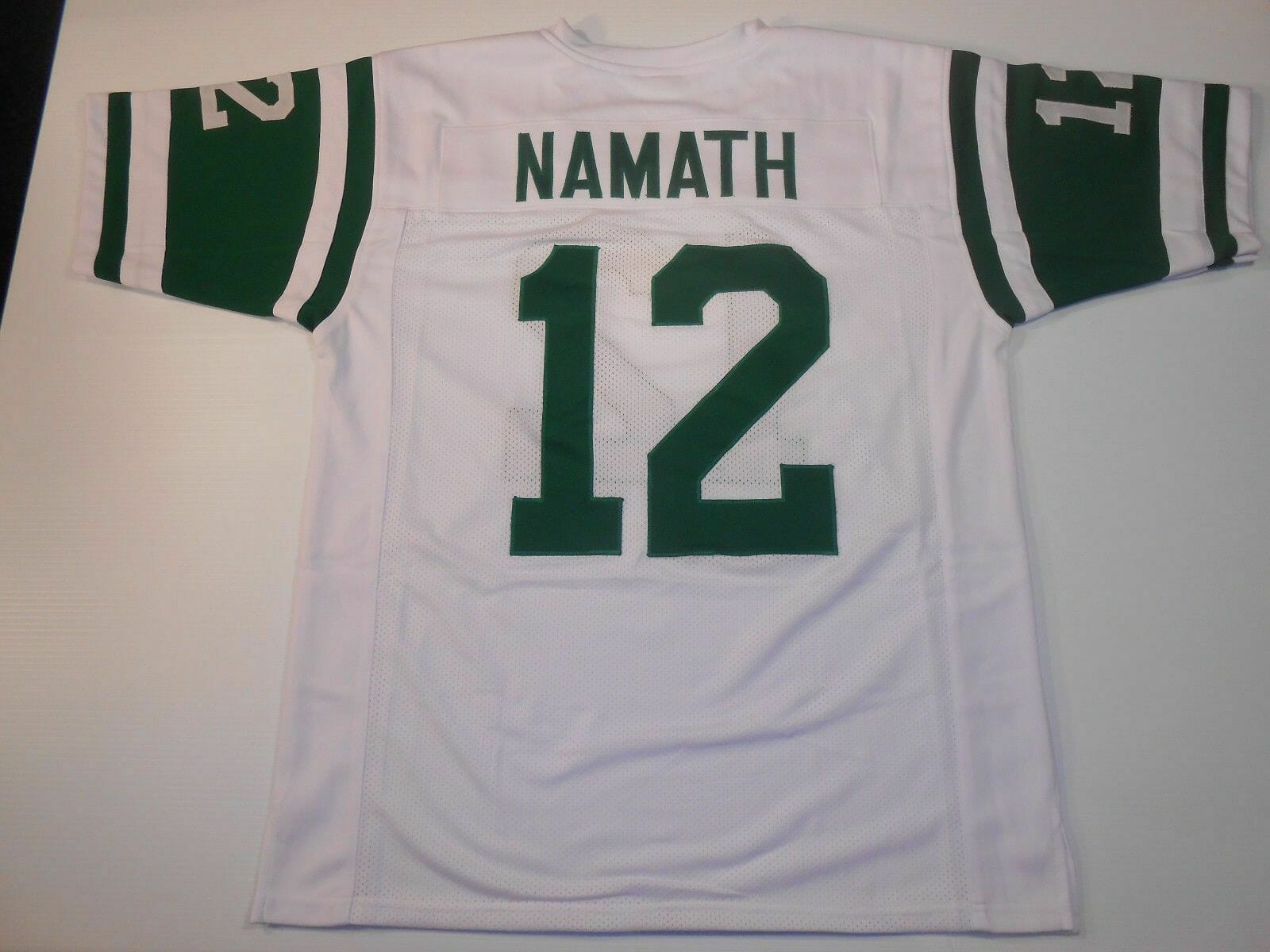 UNSIGNED CUSTOM Sewn Stitched Joe Namath White Jersey 1 UNSIGNED CUSTOM Sewn Stitched Joe Namath White Jersey