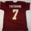 UNSIGNED CUSTOM Sewn Stitched Joe Theismann Burgundy Jersey 7 UNSIGNED CUSTOM Sewn Stitched Joe Theismann Burgundy Jersey