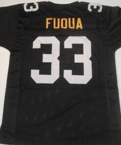 UNSIGNED CUSTOM Sewn Stitched John Fuqua Black Jersey