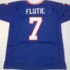 UNSIGNED CUSTOM Sewn Stitched Doug Flutie Blue Jersey 7 UNSIGNED CUSTOM Sewn Stitched Doug Flutie Blue Jersey