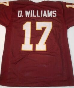 UNSIGNED CUSTOM Sewn Stitched Doug Williams Burgundy Jersey