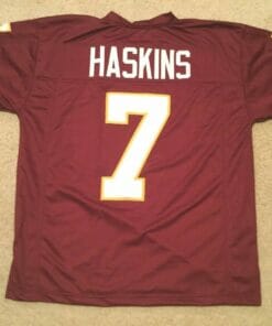 UNSIGNED CUSTOM Sewn Stitched Dwayne Haskins Burgundy Jersey