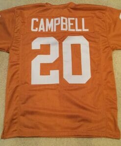 UNSIGNED CUSTOM Sewn Stitched Earl Campbell Burnt Orange Jersey