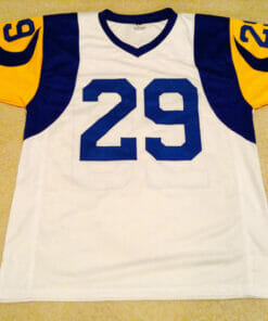 UNSIGNED CUSTOM Sewn Stitched Eric Dickerson White Jersey