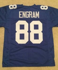 UNSIGNED CUSTOM Sewn Stitched Evan Engram Blue Jersey
