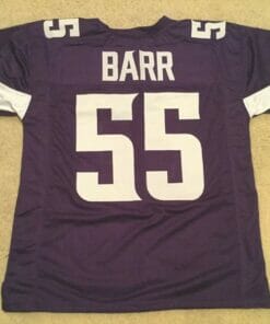 UNSIGNED CUSTOM Sewn Stitched Anthony Barr Purple Jersey