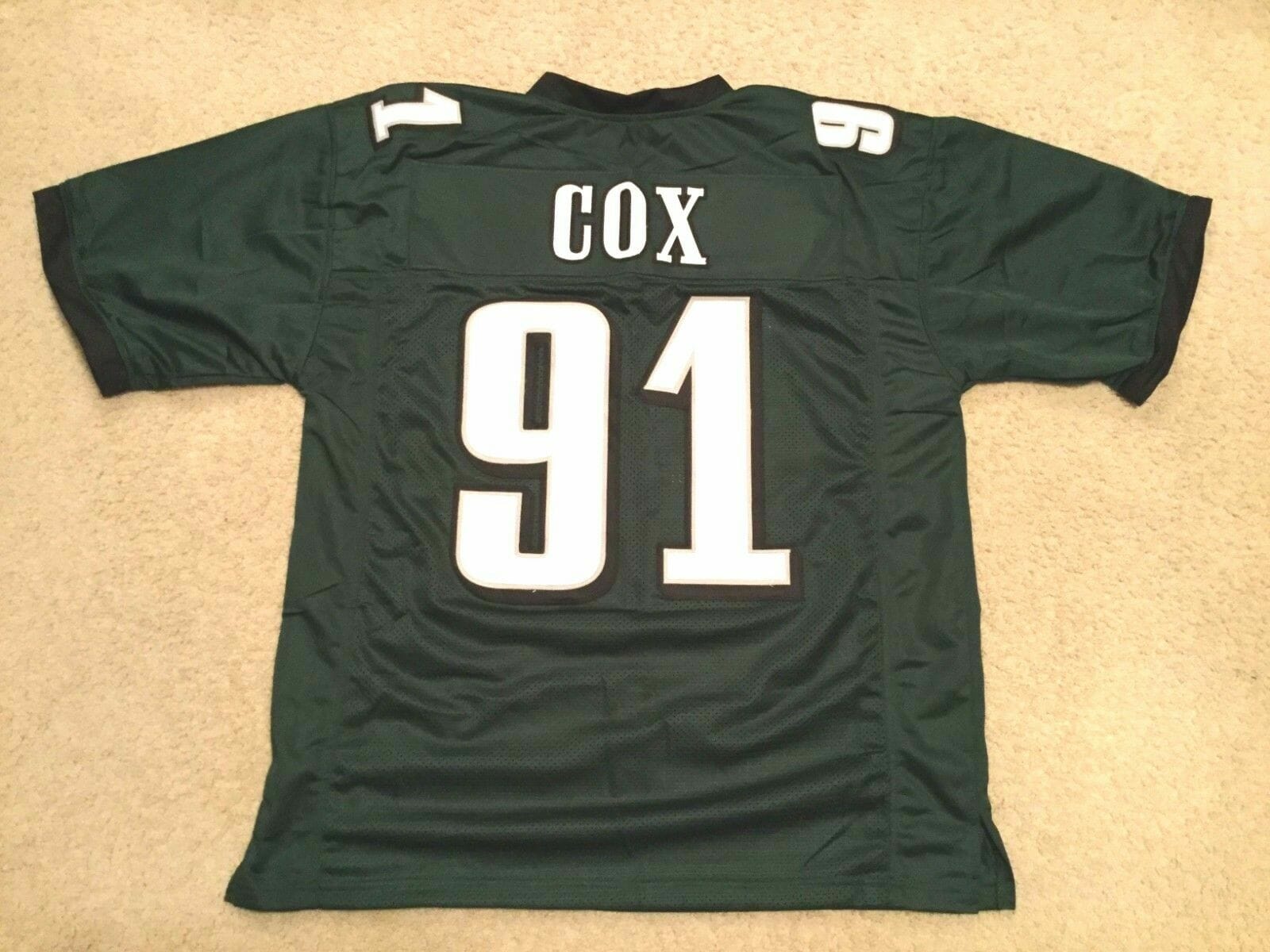 UNSIGNED CUSTOM Sewn Stitched Fletcher Cox Green Jersey 1 UNSIGNED CUSTOM Sewn Stitched Fletcher Cox Green Jersey