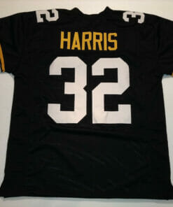 UNSIGNED CUSTOM Sewn Stitched Franco Harris Black Jersey