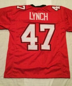 UNSIGNED CUSTOM Sewn Stitched John Lynch Red Jersey