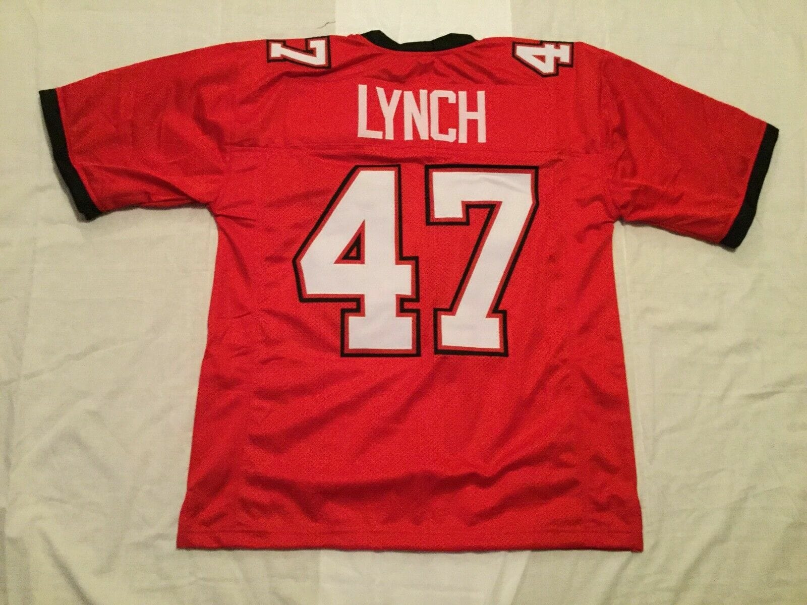 UNSIGNED CUSTOM Sewn Stitched John Lynch Red Jersey 1 UNSIGNED CUSTOM Sewn Stitched John Lynch Red Jersey