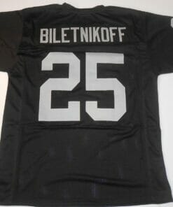 UNSIGNED CUSTOM Sewn Stitched Fred Biletnikoff Black Jersey