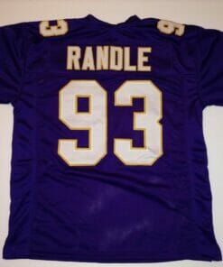 UNSIGNED CUSTOM Sewn Stitched John Randle Purple Jersey