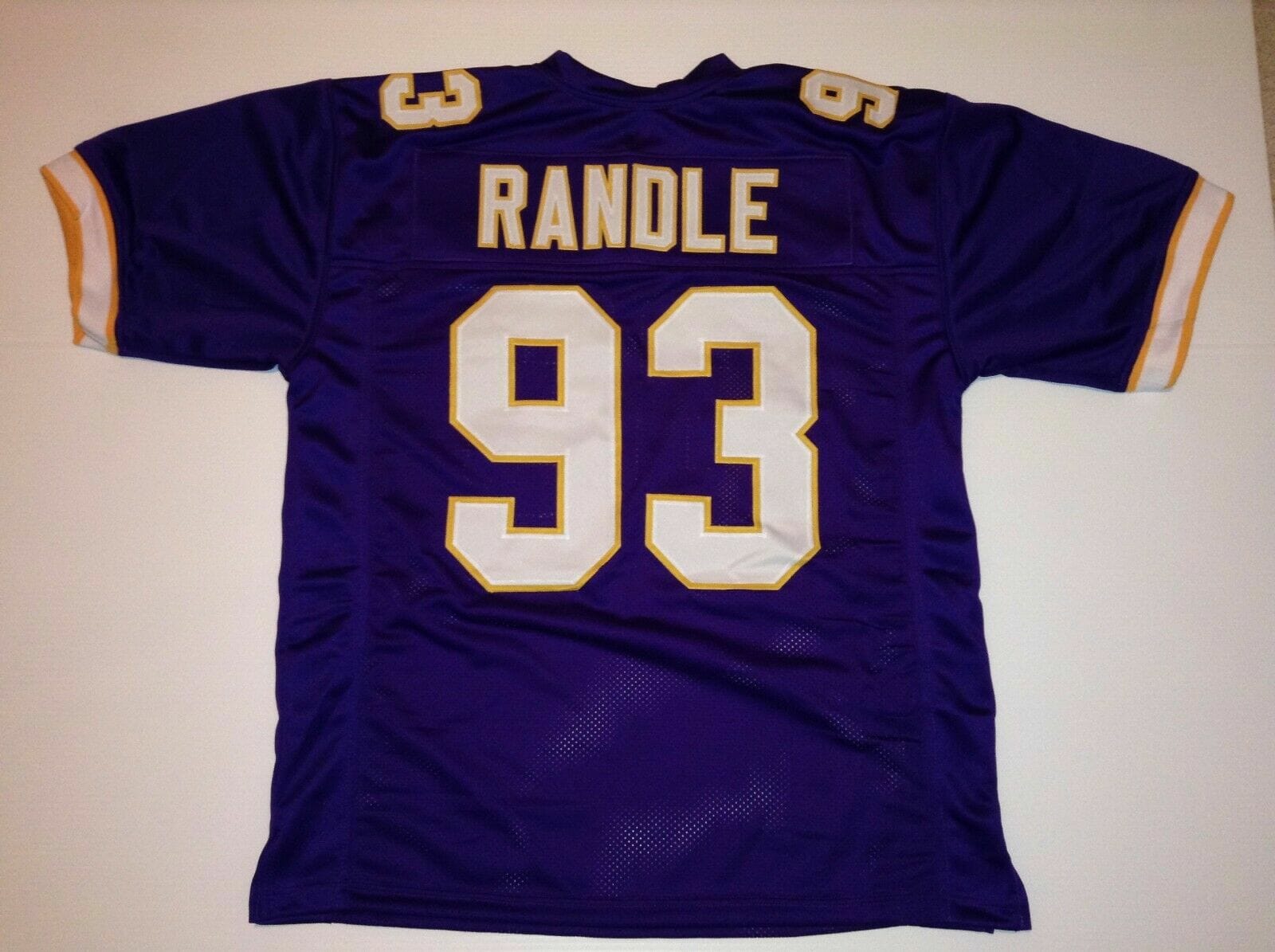 UNSIGNED CUSTOM Sewn Stitched John Randle Purple Jersey 1 UNSIGNED CUSTOM Sewn Stitched John Randle Purple Jersey