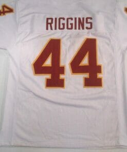 UNSIGNED CUSTOM Sewn Stitched John Riggins White Jersey