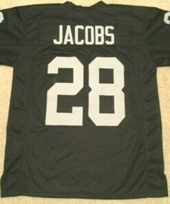UNSIGNED CUSTOM Sewn Stitched Josh Jacobs Black Jersey