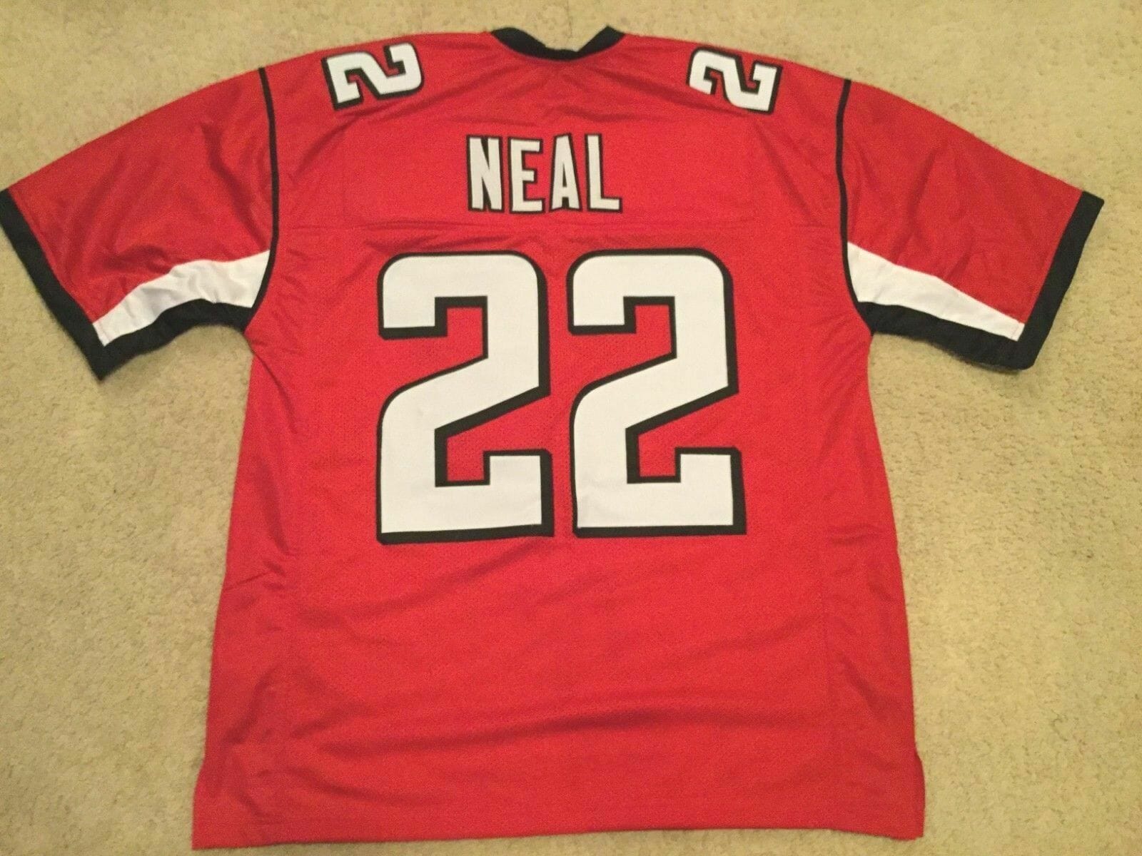UNSIGNED CUSTOM Sewn Stitched Keanu Neal Red Jersey 1 UNSIGNED CUSTOM Sewn Stitched Keanu Neal Red Jersey