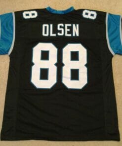 UNSIGNED CUSTOM Sewn Stitched Greg Olsen Black Jersey