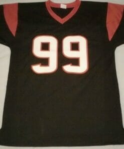 UNSIGNED CUSTOM Sewn Stitched J.J. Watt Blue Jersey