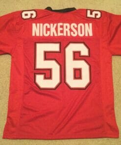 UNSIGNED CUSTOM Sewn Stitched Hardy Nickerson Red Jersey