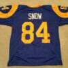 UNSIGNED CUSTOM Sewn Stitched Jack Snow Blue Jersey