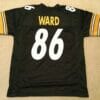 UNSIGNED CUSTOM Sewn Stitched Hines Ward Black Jersey