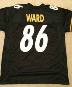 UNSIGNED CUSTOM Sewn Stitched Hines Ward Black Jersey