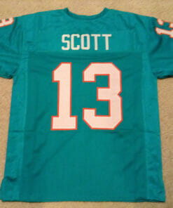 UNSIGNED CUSTOM Sewn Stitched Jake Scott Teal Jersey