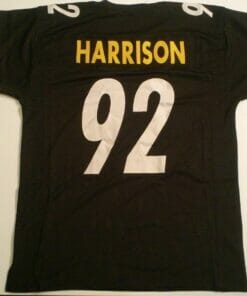 UNSIGNED CUSTOM Sewn Stitched James Harrison Black Jersey