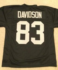 UNSIGNED CUSTOM Sewn Stitched Ben Davidson Black Jersey
