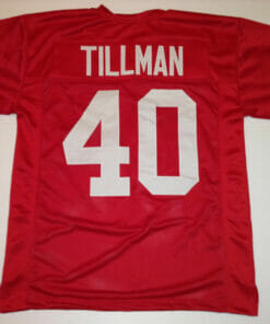 UNSIGNED CUSTOM Sewn Stitched Pat Tillman Red Jersey