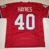 UNSIGNED CUSTOM Sewn Stitched Mike Haynes Red Jersey