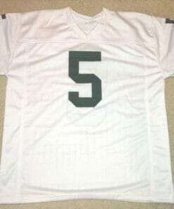 UNSIGNED CUSTOM Sewn Stitched Paul Hornung White Jersey