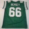 UNSIGNED CUSTOM Sewn Stitched Bill Bergey Green Jersey