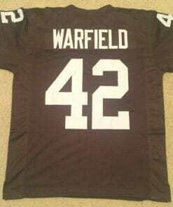 UNSIGNED CUSTOM Sewn Stitched Paul Warfield Brown Jersey