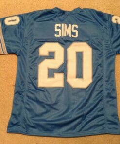 UNSIGNED CUSTOM Sewn Stitched Billy Sims Jersey