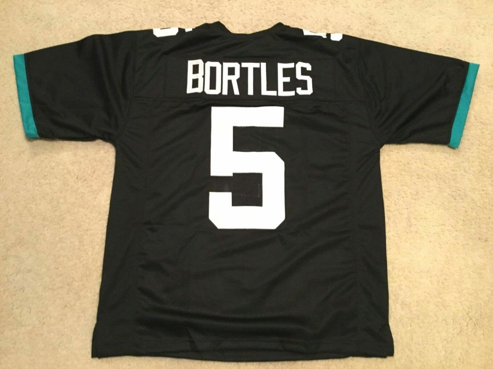 UNSIGNED CUSTOM Sewn Stitched Blake Bortles Black Jersey 1 UNSIGNED CUSTOM Sewn Stitched Blake Bortles Black Jersey