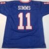 UNSIGNED CUSTOM Sewn Stitched Phil Simms Blue Jersey 7 UNSIGNED CUSTOM Sewn Stitched Phil Simms Blue Jersey