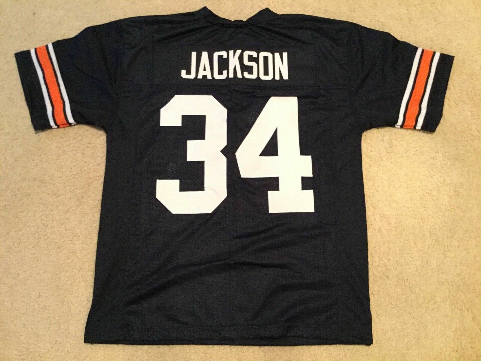 UNSIGNED CUSTOM Sewn Stitched Bo Jackson Blue Jersey 1 UNSIGNED CUSTOM Sewn Stitched Bo Jackson Blue Jersey