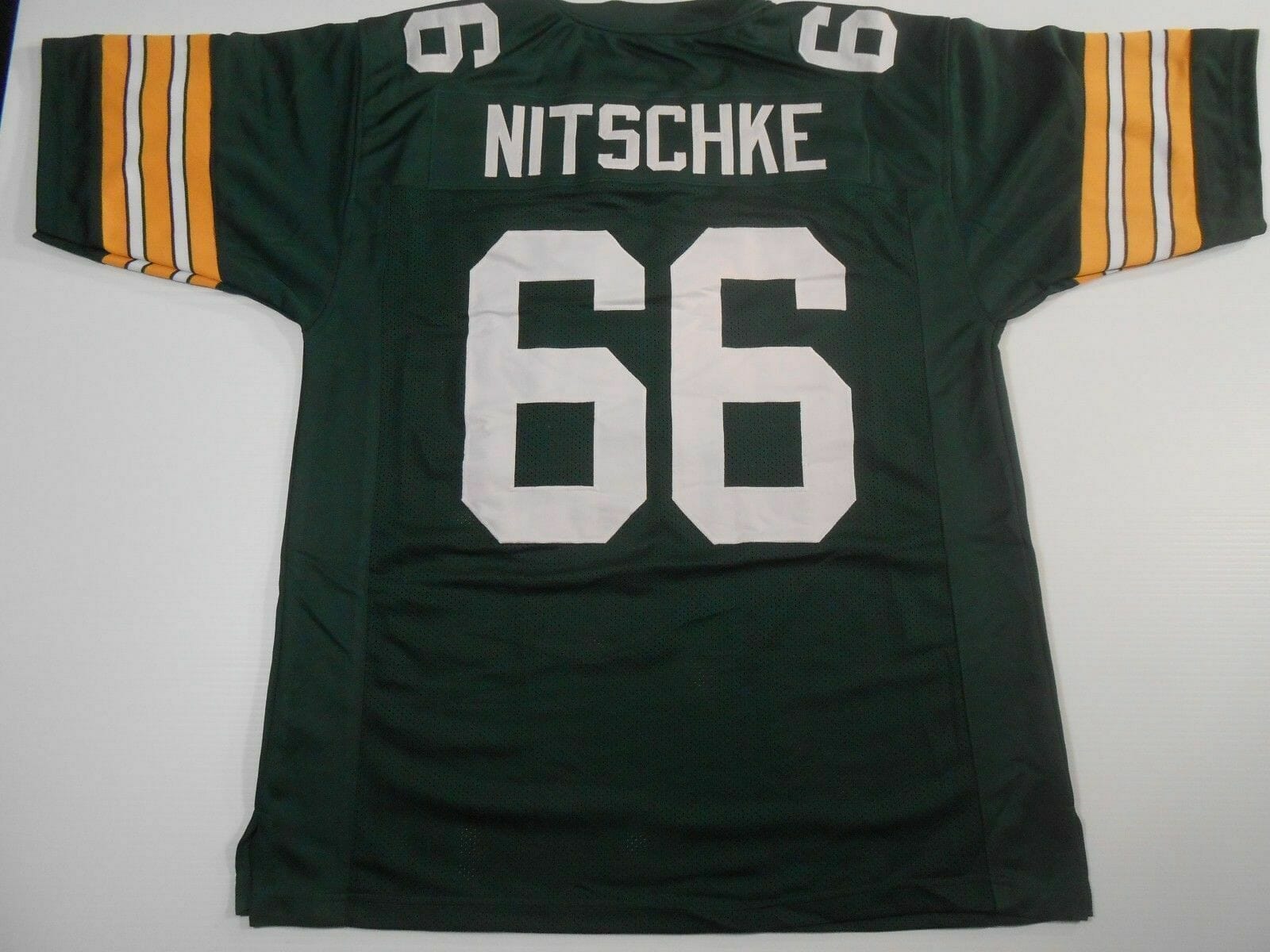 UNSIGNED CUSTOM Sewn Stitched Ray Nitschke Green Jersey 1 UNSIGNED CUSTOM Sewn Stitched Ray Nitschke Green Jersey