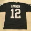 UNSIGNED CUSTOM Sewn Stitched Rich Gannon Black Jersey