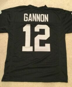 UNSIGNED CUSTOM Sewn Stitched Rich Gannon Black Jersey
