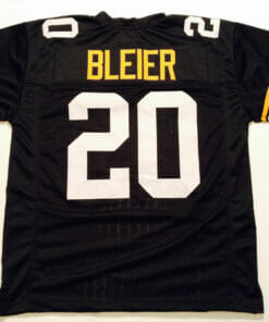 UNSIGNED CUSTOM Sewn Stitched Rocky Bleier Black Jersey