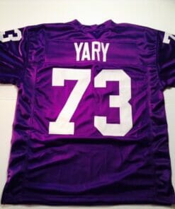 UNSIGNED CUSTOM Sewn Stitched Ron Yary Purple Jersey