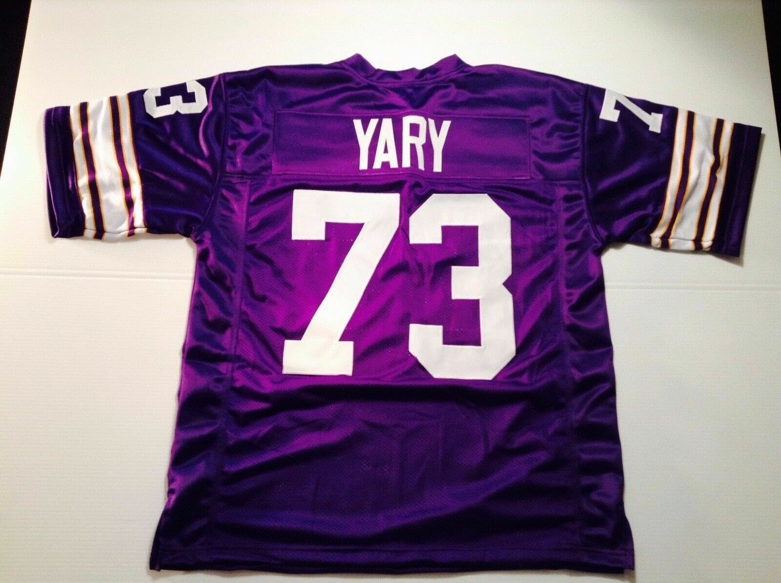 UNSIGNED CUSTOM Sewn Stitched Ron Yary Purple Jersey 1 UNSIGNED CUSTOM Sewn Stitched Ron Yary Purple Jersey