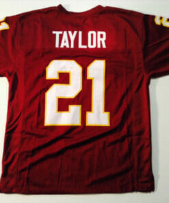 UNSIGNED CUSTOM Sewn Stitched Sean Taylor Burgundy Jersey