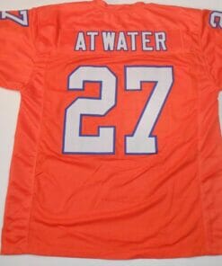 UNSIGNED CUSTOM Sewn Stitched Steve Atwater Orange Jersey