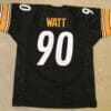 UNSIGNED CUSTOM Sewn Stitched T.J. Watt Black Jersey 7 UNSIGNED CUSTOM Sewn Stitched T.J. Watt Black Jersey