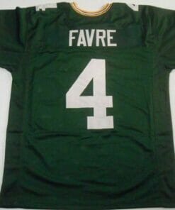 UNSIGNED CUSTOM Sewn Stitched Brett Favre Green Jersey