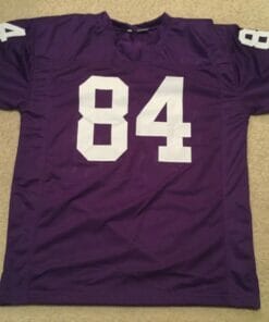UNSIGNED CUSTOM Sewn Stitched Randy Moss Purple Jersey